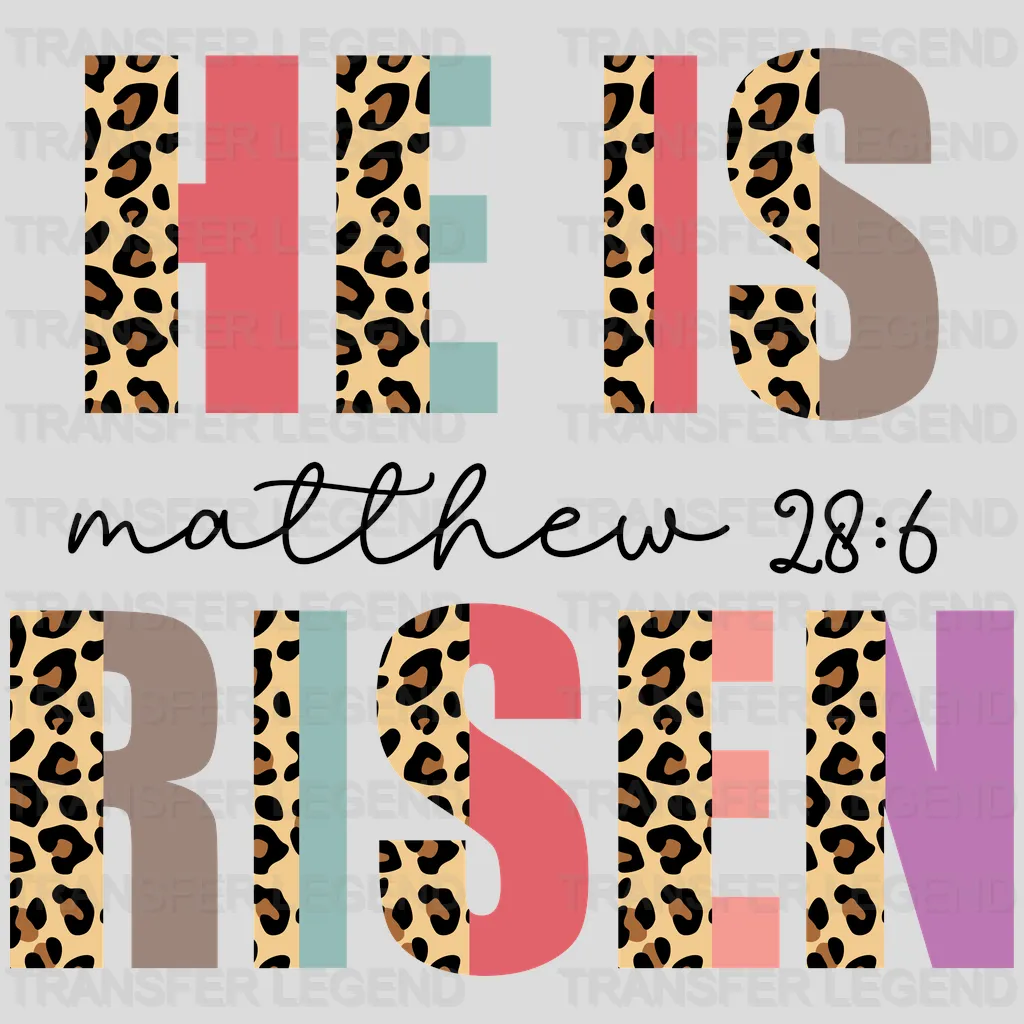 He Is Risen Easter Design - DTF heat transfer - transferlegend