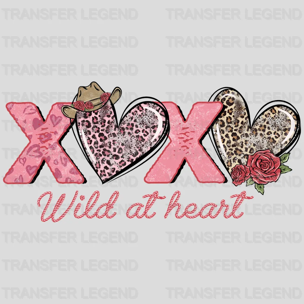 XO XO WILD AT HEART - DTF heat transfer - transferlegend