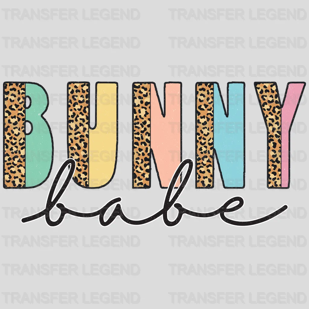 Happy Easter Bunny Babe Design - DTF heat transfer - transferlegend
