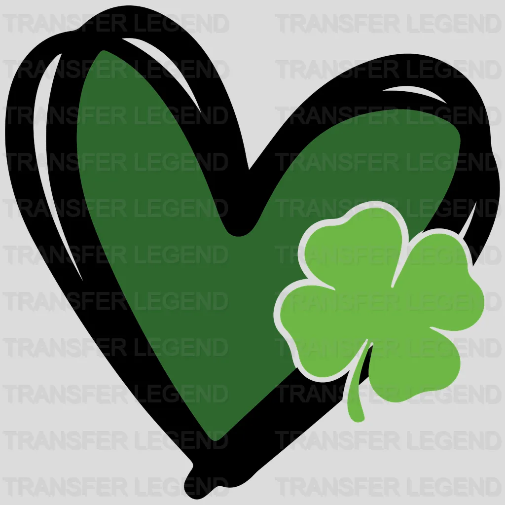 Heart St. Patrick's Day Design - DTF heat transfer - transferlegend