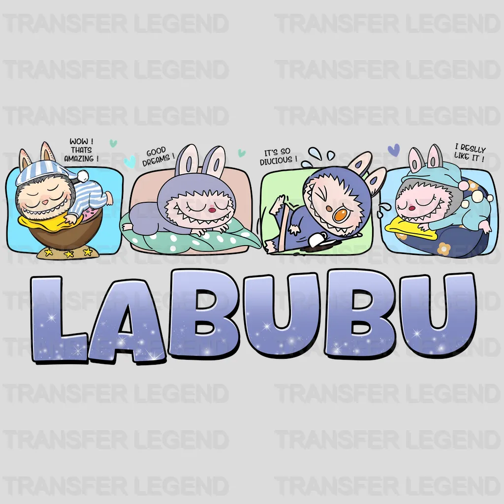 Good Dreams Labubu Design - DTF Heat Transfers