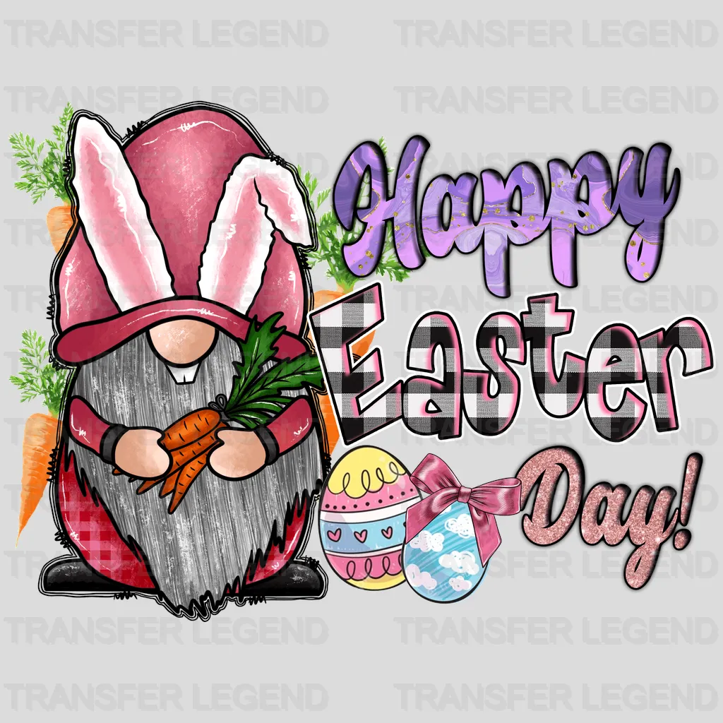 Happy Easter Day Gnome Design - DTF heat transfer - transferlegend