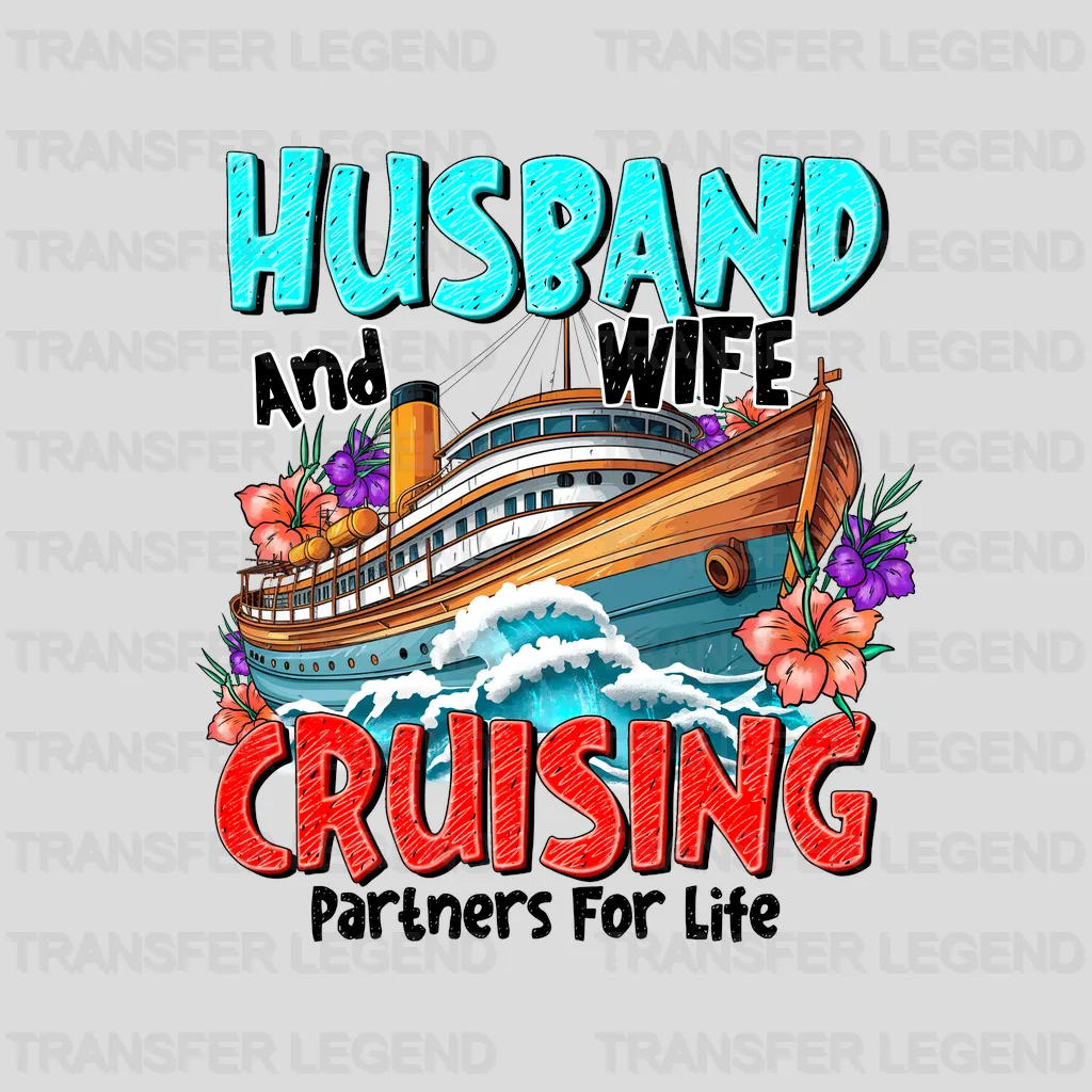 Husband And Wife Summer Design - DTF Heat Transfers - transferlegend