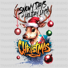 Snowy Days Christmas design - DTF Heat Transfer - transferlegend