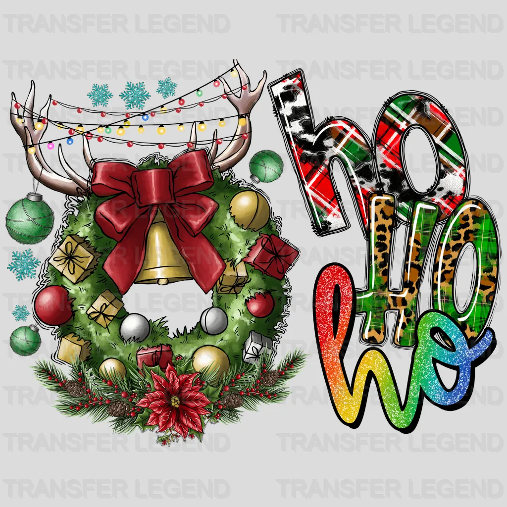 HO HO HO Christmas Design - DTF heat transfer - transferlegend