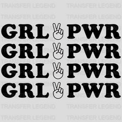 GRL PWR - Girl Power Design - DTF heat transfer - transferlegend