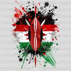 Kenya Flag Design - DTF Heat Transfer - transferlegend