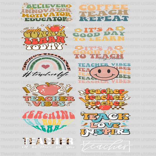 100 Days of School Premade Gang sheet-22X60 (Set 1) - transferlegend