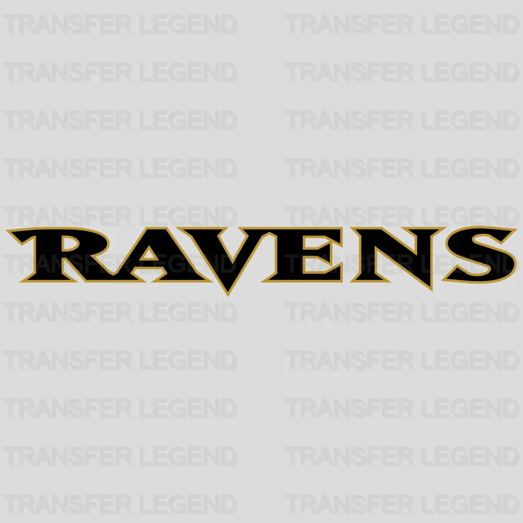 Baltimore Ravens Home Wordmark NFL Design - DTF Heat Transfer