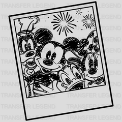 Mickey And Friends Polaroid Disney World Design - DTF heat transfer - transferlegend