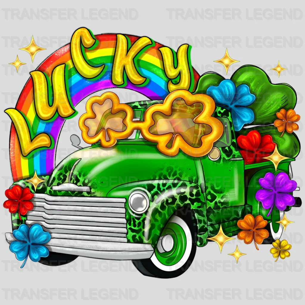 Lucky Truck St. Patrick's Day Design - DTF heat transfer - transferlegend