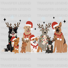 CHRISTMAS DOGS Christmas Design - DTF heat transfer - transferlegend