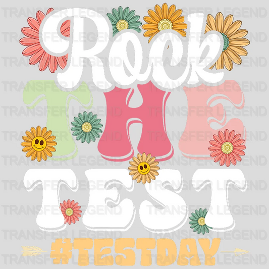 Let's Rock This Test Test Day Design - DTF Heat Transfer - transferlegend