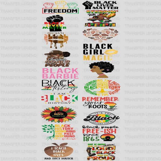 Black History Month-BLM Premade Gang sheet - 20 PCS 10 INCH - transferlegend