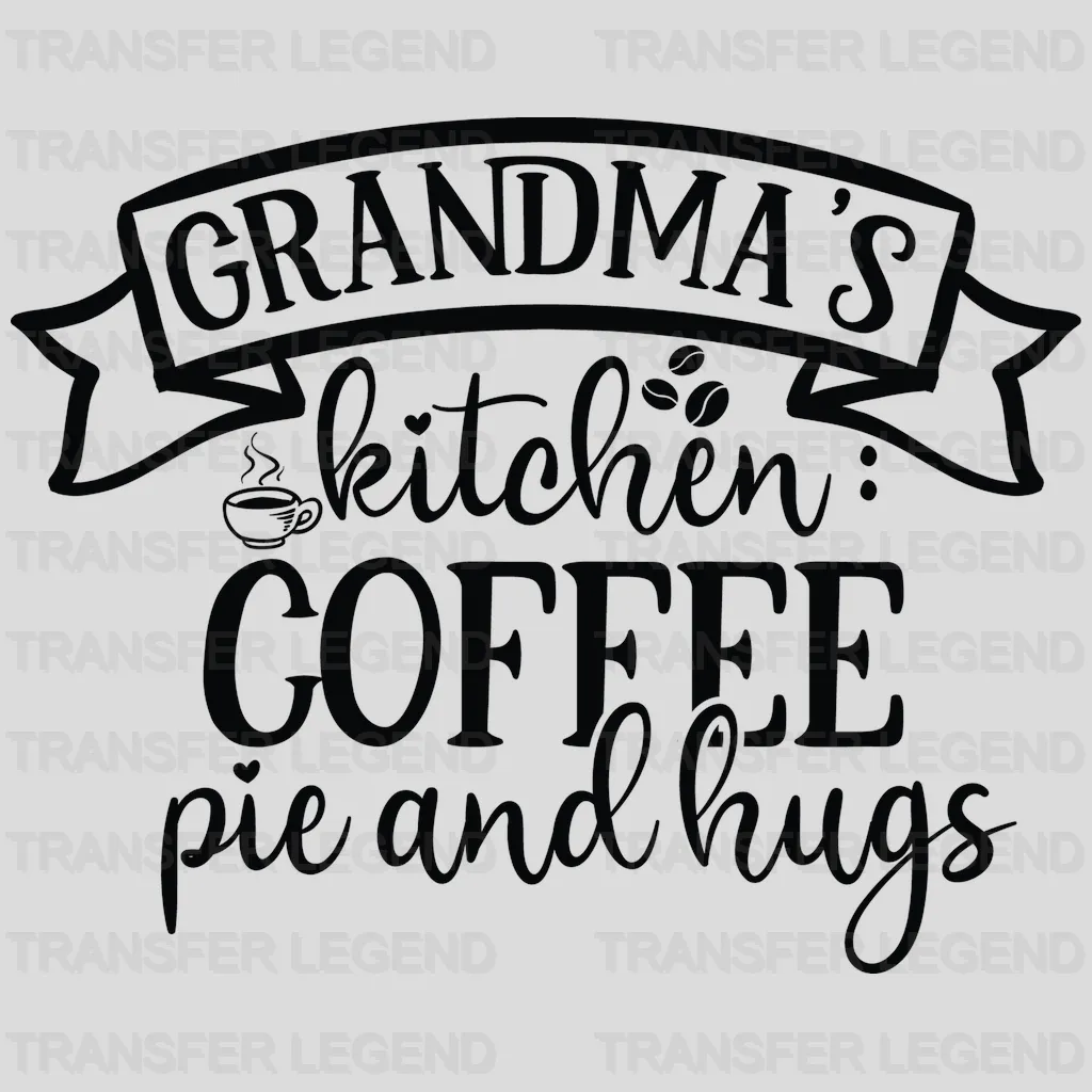 Grandma's Kitchen Coffee Design - DTF Heat Transfer - transferlegend