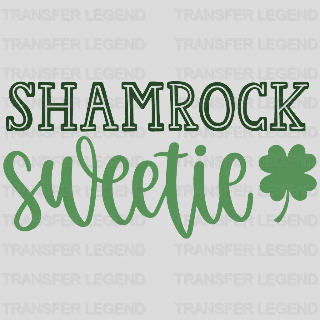 Shamrock Sweetie St. Patrick's Day Design - DTF heat transfer - transferlegend