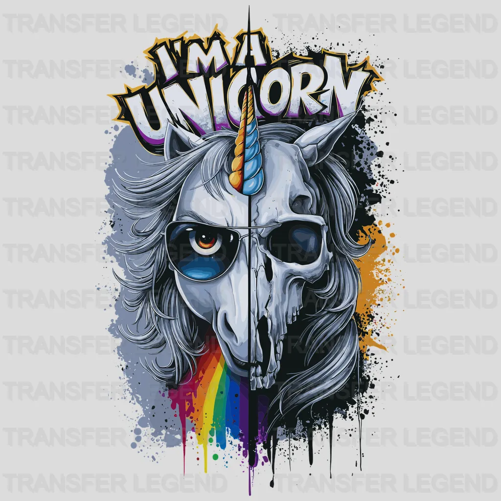 What I am Unicorn Design - DTF Heat Transfers - transferlegend