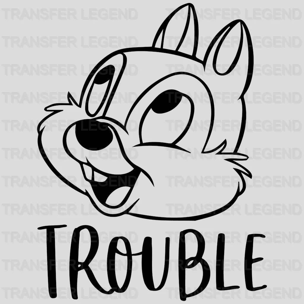 Chip And Dale Double Trouble Design - DTF heat transfer - transferlegend
