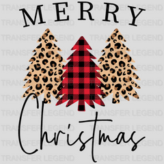 Merry Christmas Design, Merry Christmas Trees Design, Dtf Heat Transfer - transferlegend