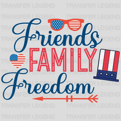 Friends Family Freedom DTF Transfer - transferlegend