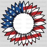 Sunflower 4th of July Monogram DTF Transfer - transferlegend