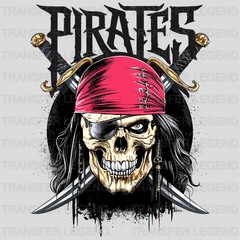 Swords & Skull Pirate Design - DTF Heat Transfer - transferlegend