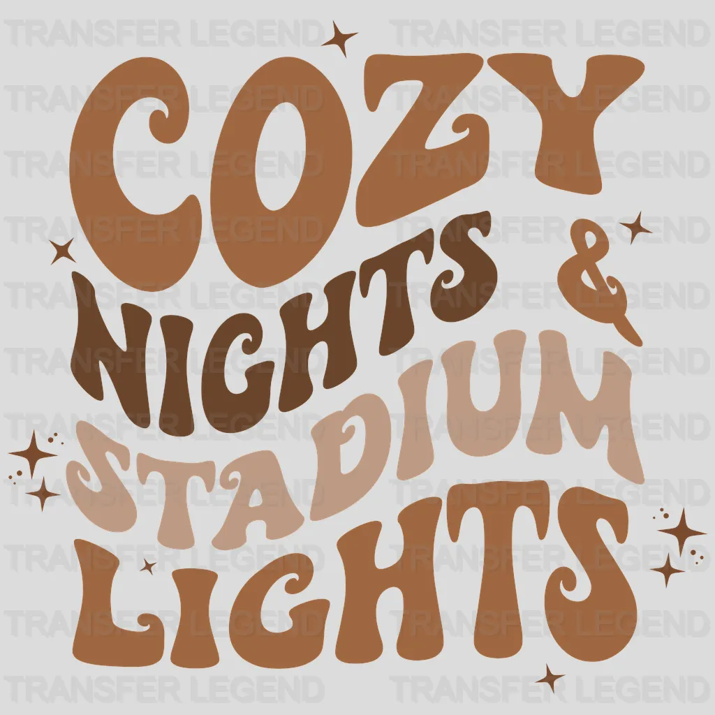 Cozy Night Stadium Lights DTF Transfer - transferlegend