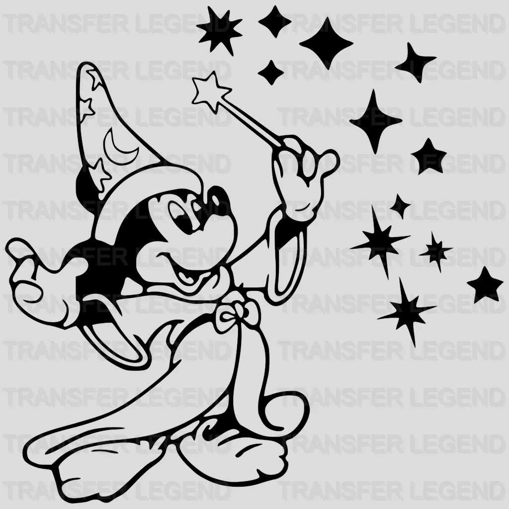 Sorcerer Mickey Design - DTF heat transfer - transferlegend