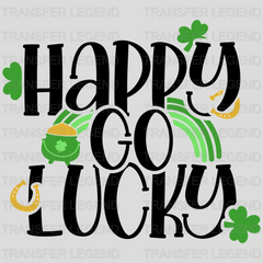 Happy Go Lucky St. Patrick's Day Design - DTF heat transfer - transferlegend