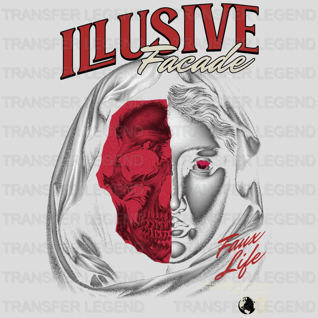 Illusive Facade Streetwear Design - DTF Heat Transfer - transferlegend