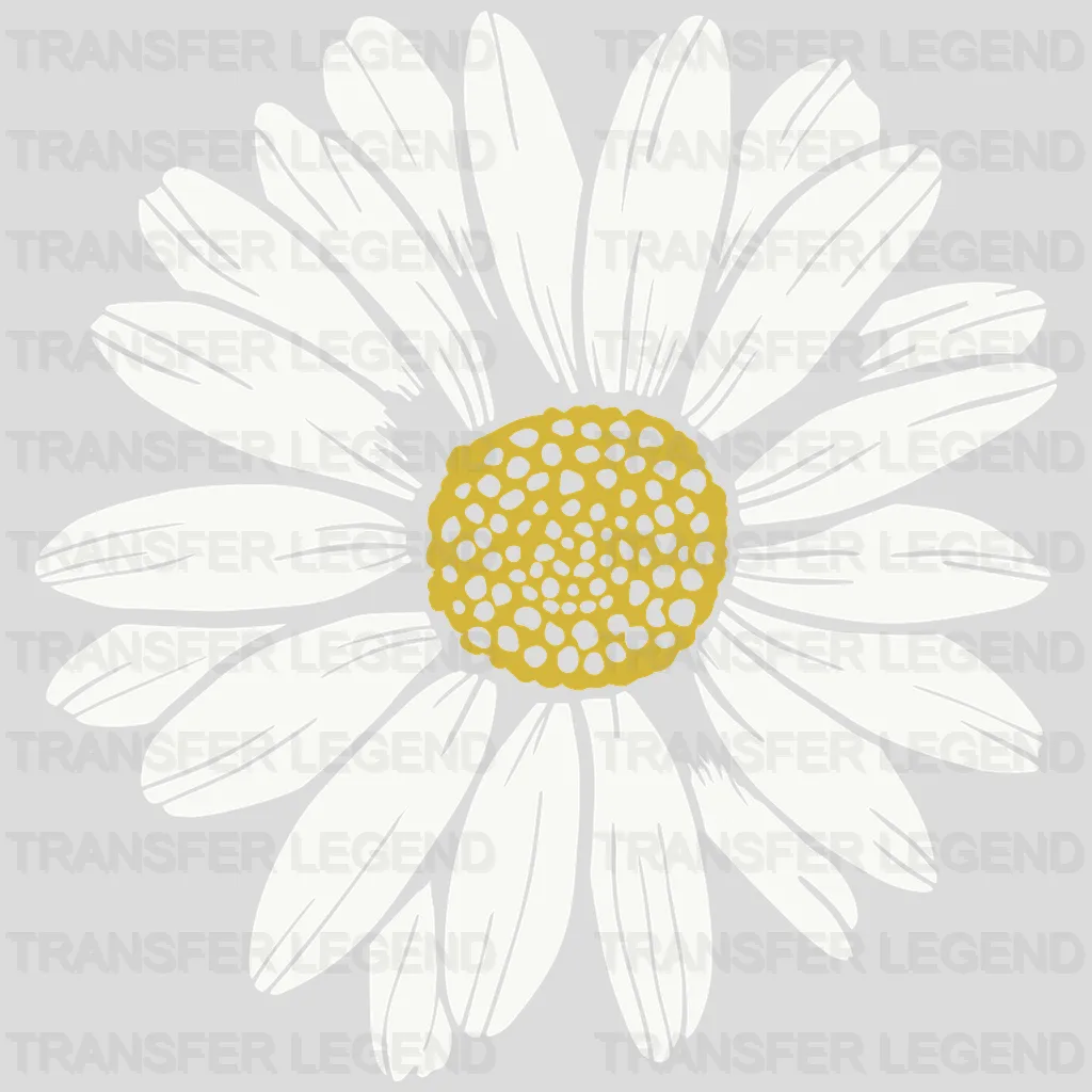 Daisy design- DTF heat transfer - transferlegend