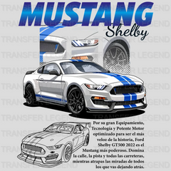 Ford Mustang Shelby GT 500 Cars Design - DTF Heat Transfer - transferlegend