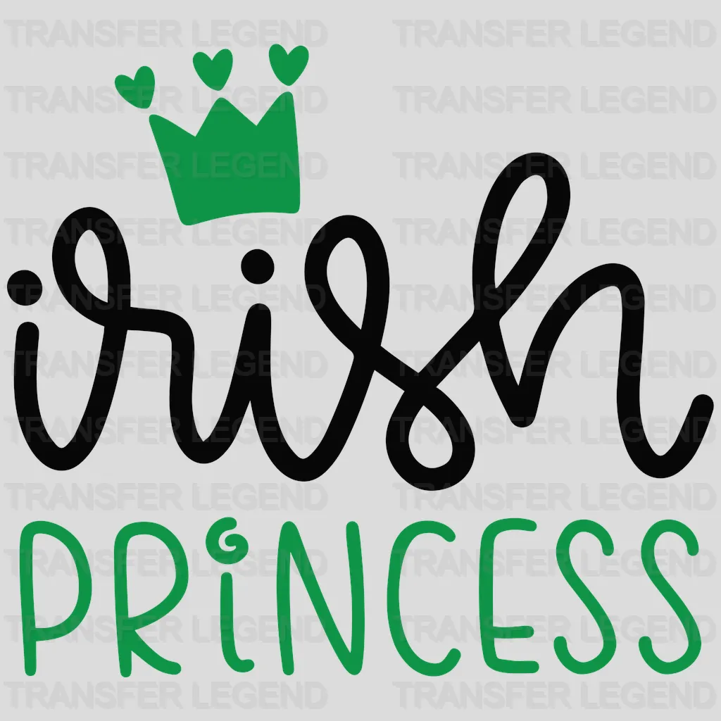 Irish Princess St. Patrick's Day Design - DTF heat transfer - transferlegend