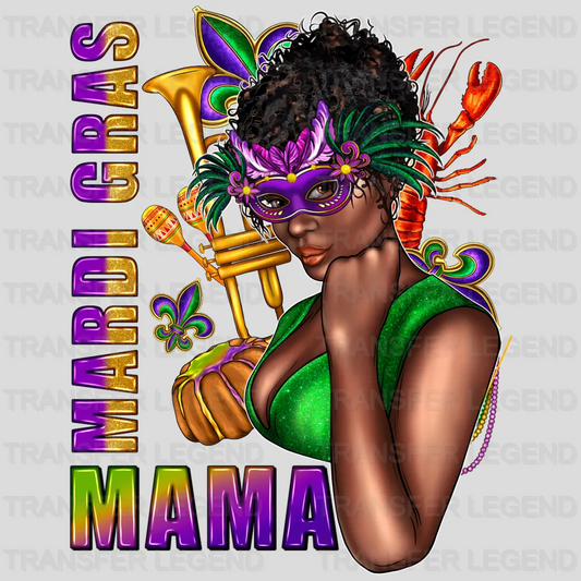 Mama Mardi Gras Design- Mardi Gras DTF heat transfer - transferlegend