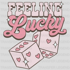 Feeling Lucky Valentine's Day Design - DTF heat transfer - transferlegend