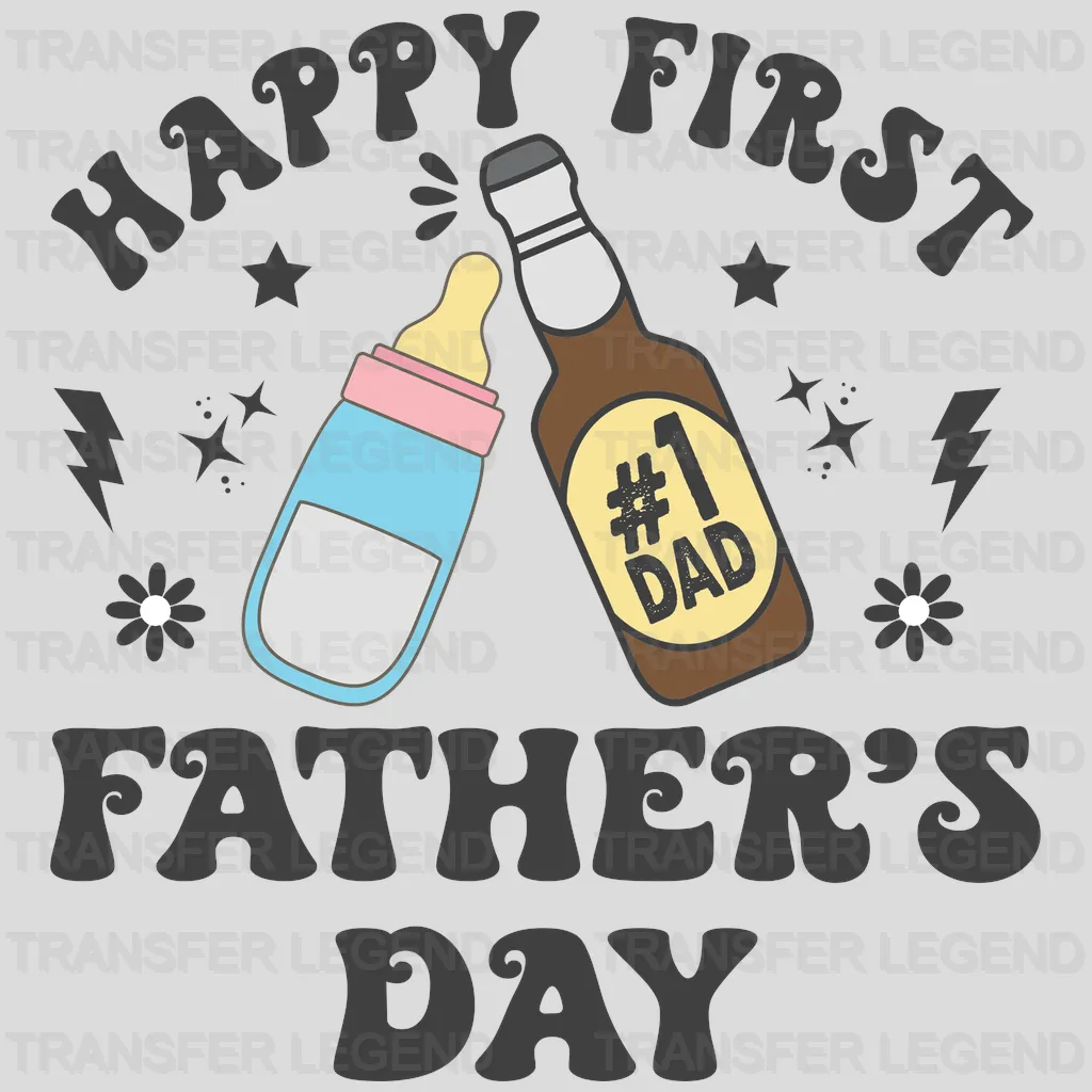 Happy First Father's Day Design - DTF heat transfer - transferlegend