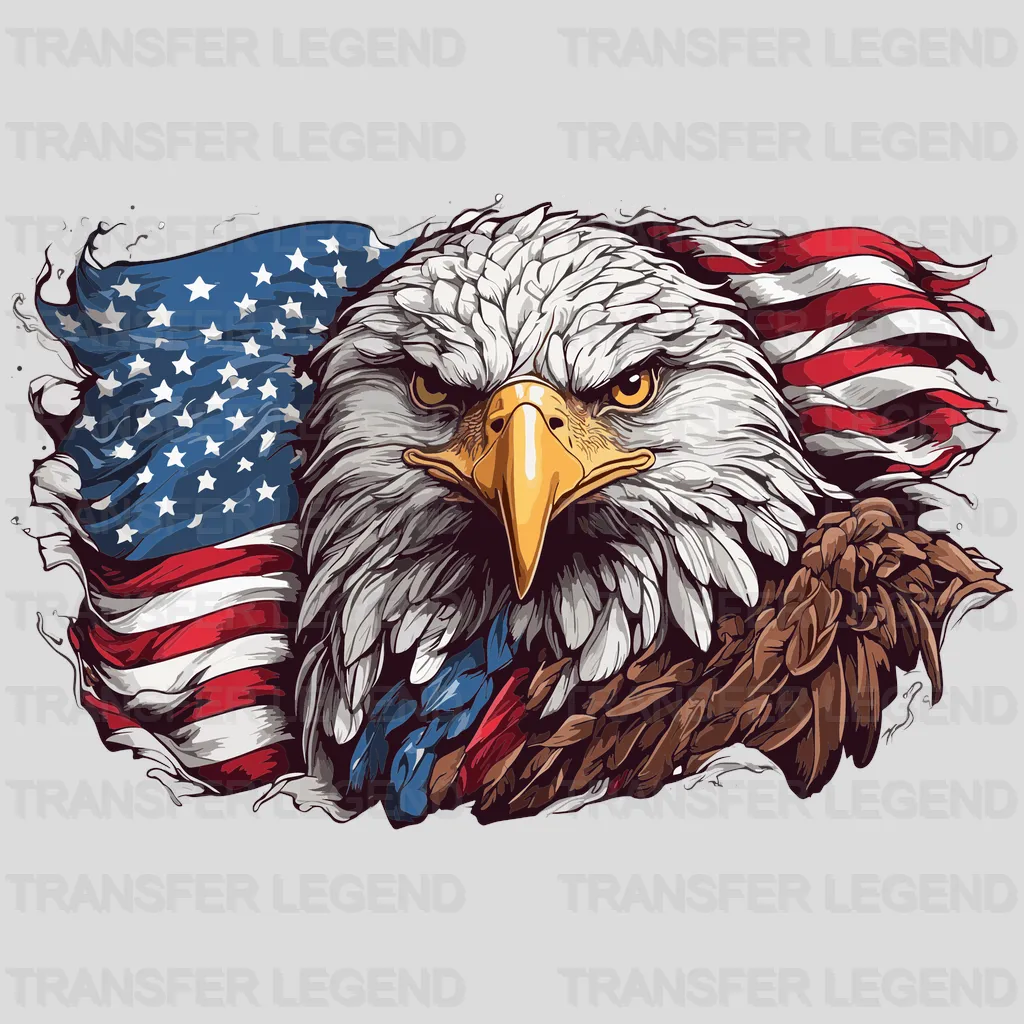 Land Of The Eagle USA Design - DTF Heat Transfers - transferlegend