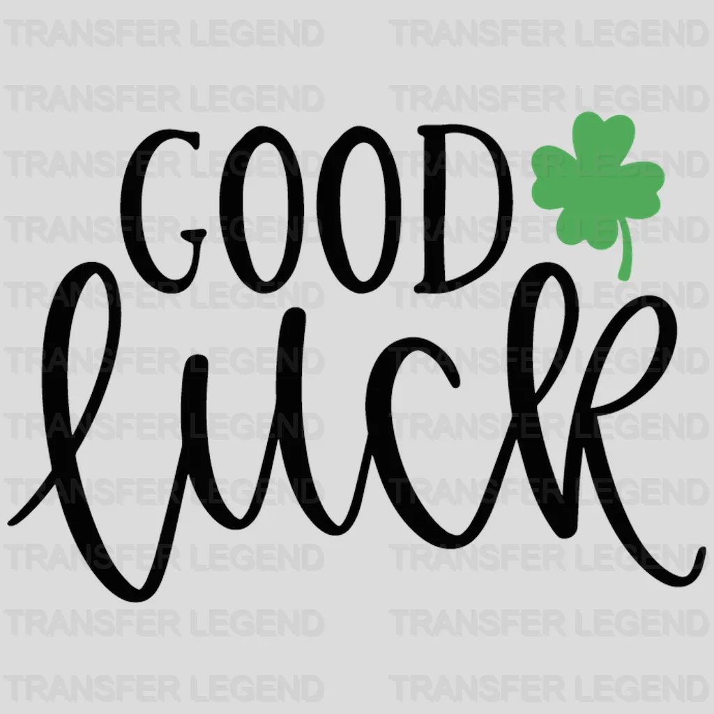 Good Luck St. Patrick's Day Design - DTF heat transfer - transferlegend