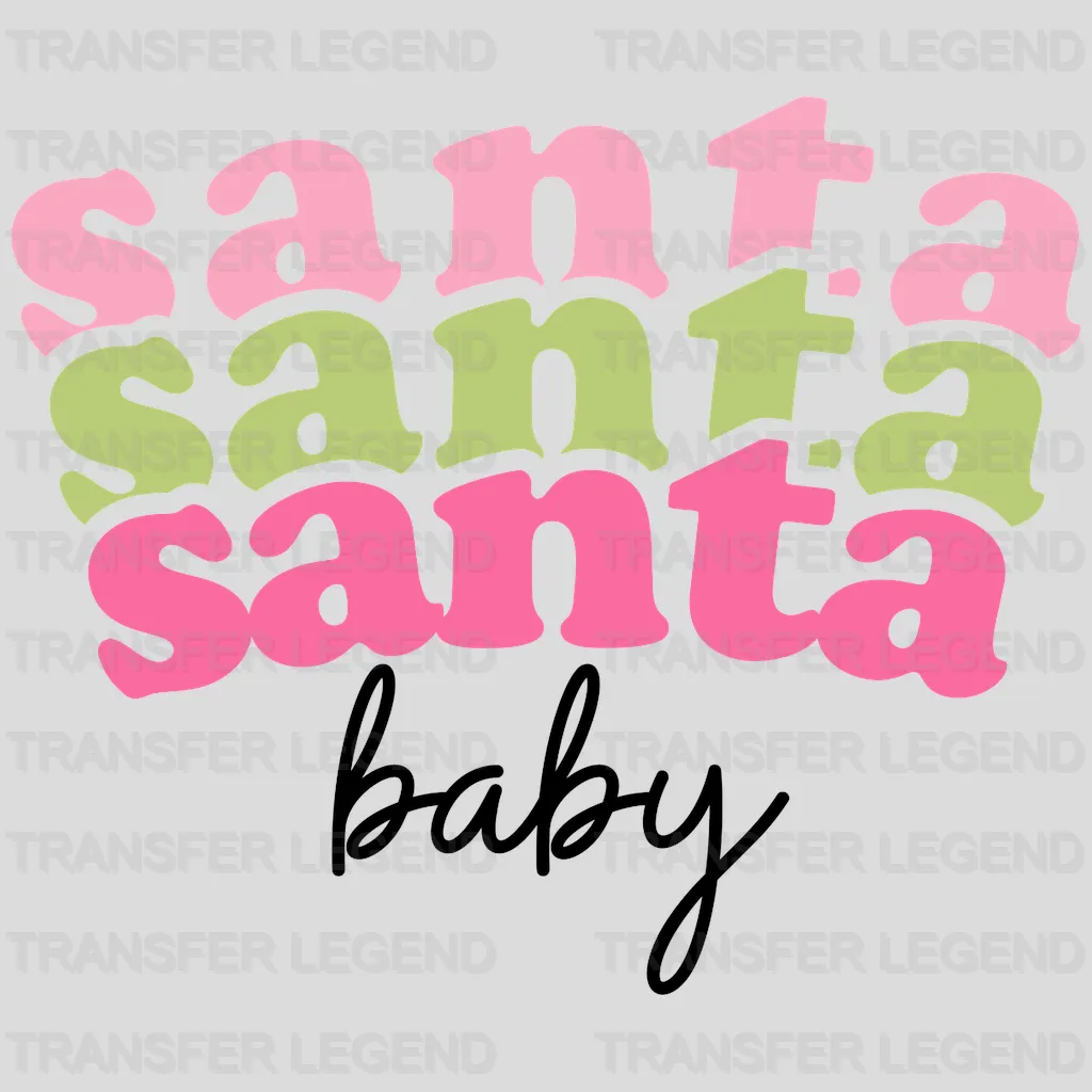 SANTA BABY Christmas Design - DTF heat transfer - transferlegend