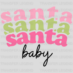 SANTA BABY Christmas Design - DTF heat transfer - transferlegend