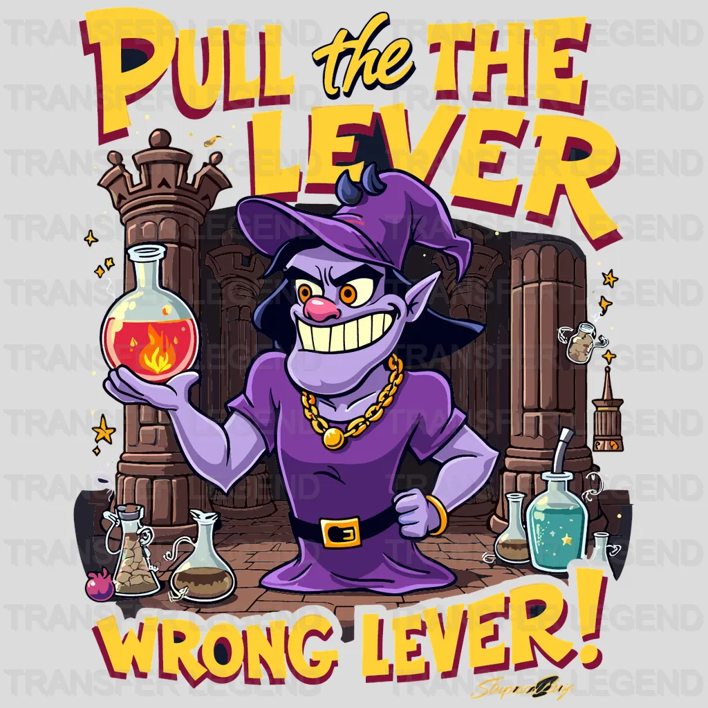 Wrong Lever Disney Designs - DTF Heat Transfers