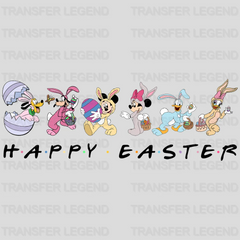 Bunny Mickey and Friends Happy Easter Design- DTF heat transfer - transferlegend