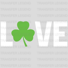 LOVE St. Patrick's Day Design - DTF heat transfer - transferlegend