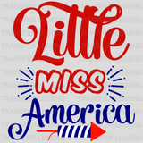 Little Miss America DTF Transfer - transferlegend