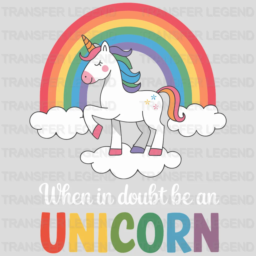 Rainbow Unicorn Design - DTF Heat Transfers - transferlegend