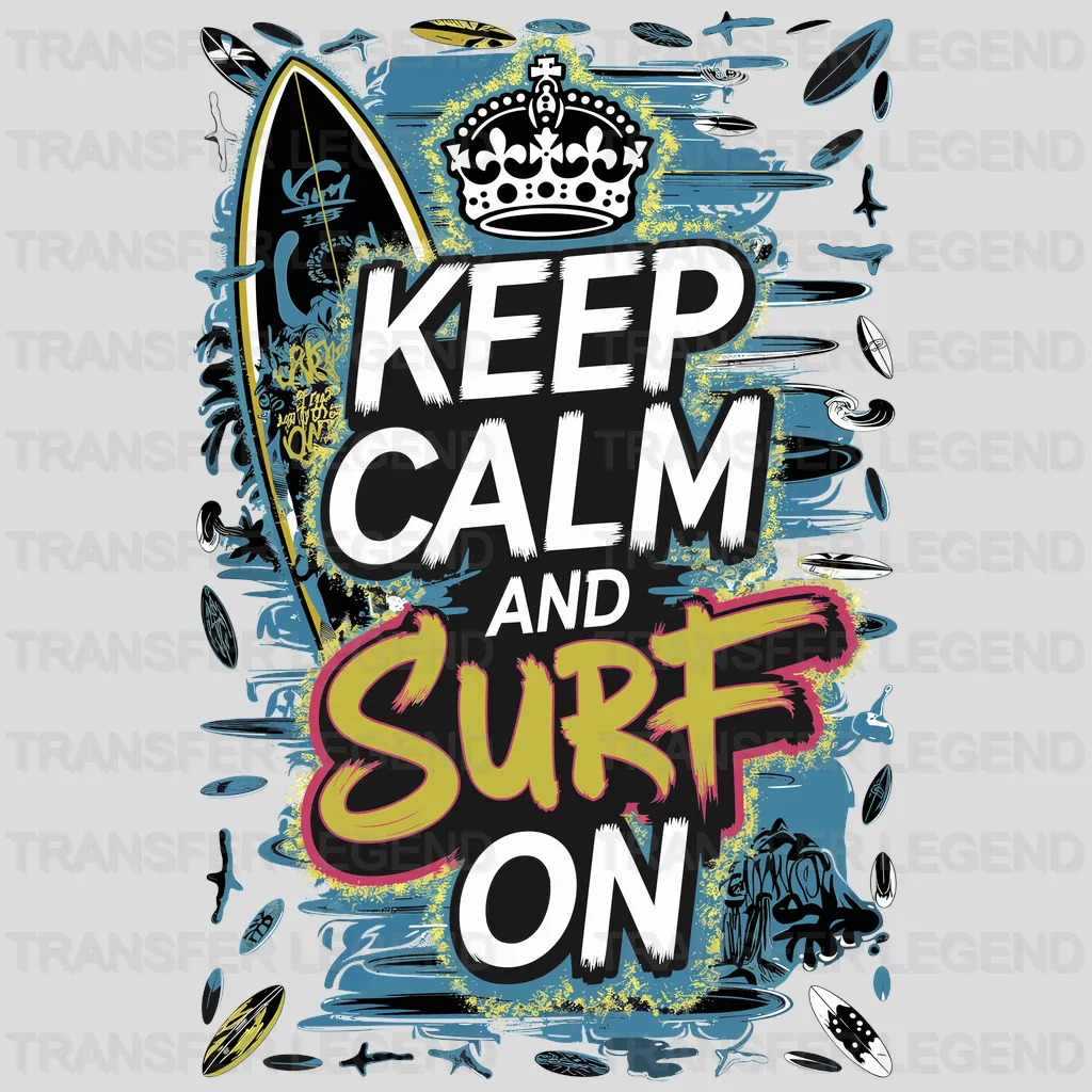 Surf On Surfing Design - DTF Heat Transfers - transferlegend