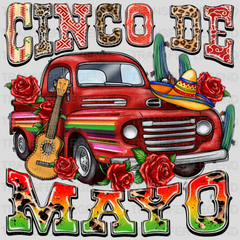 Cinco De Mayo Truck - Cinco De Mayo DTF heat transfer - transferlegend