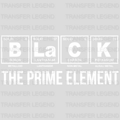 Black The Prime Element design- DTF heat transfer - transferlegend