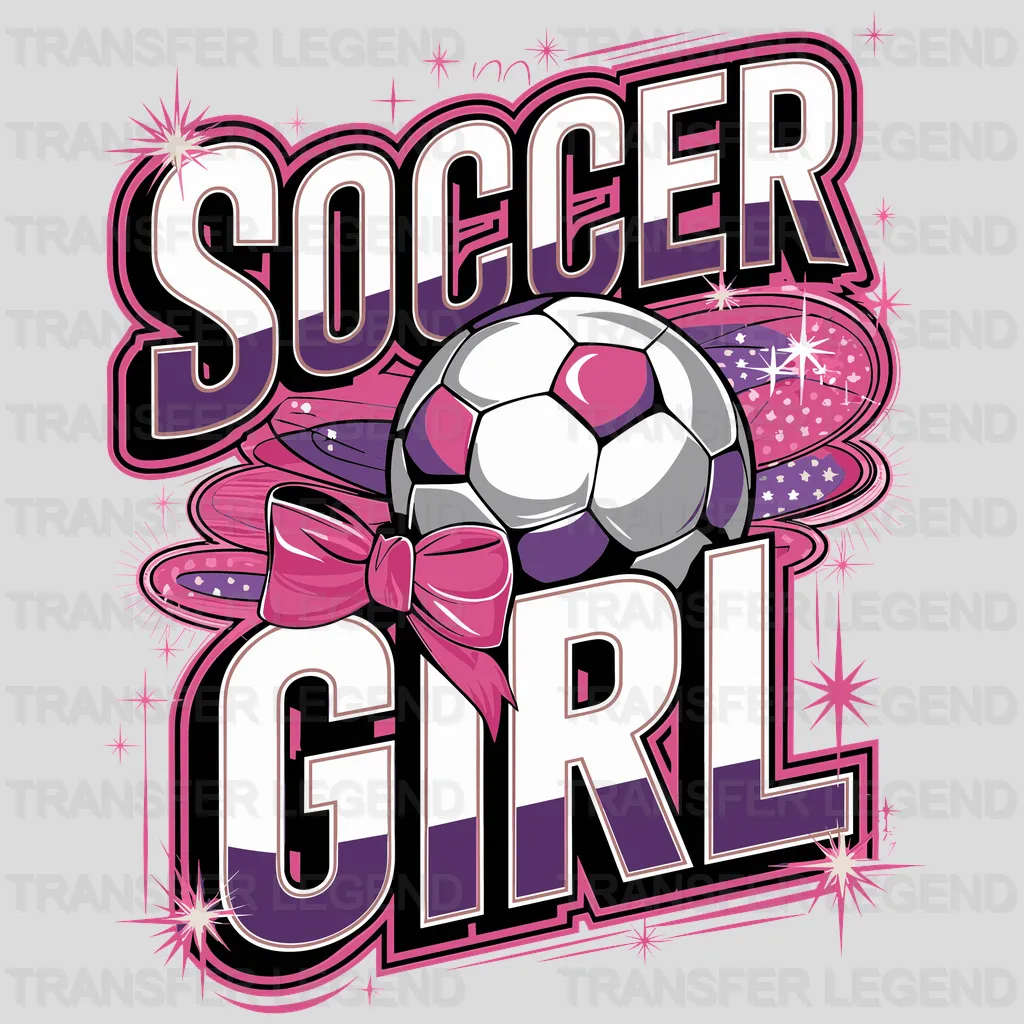 Soccer Girl Soccer Design - DTF Heat Transfers - transferlegend