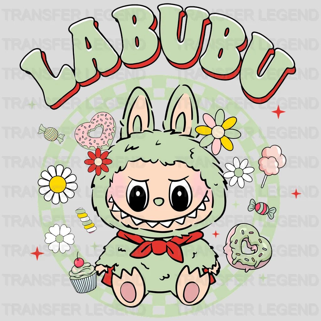 Happy Hour Labubu Design - DTF Heat Transfers